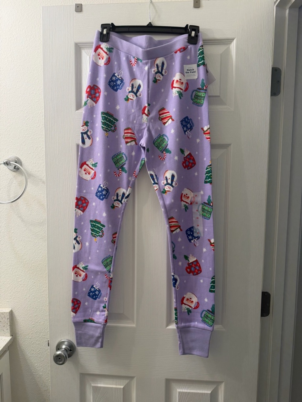 Lavender Holiday Print Pajama Pants